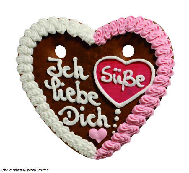 Lebkuchenherzen ,Herz in Herz 17 x 14 cm