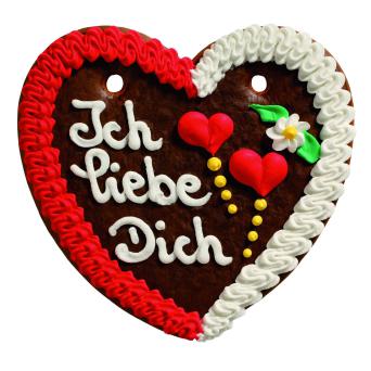 Lebkuchenherzen Ich liebe Dich 22 x 23 cm